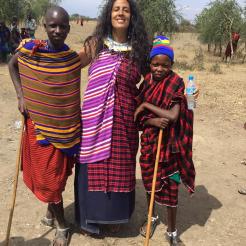 Mahalia at Maasai Village 7